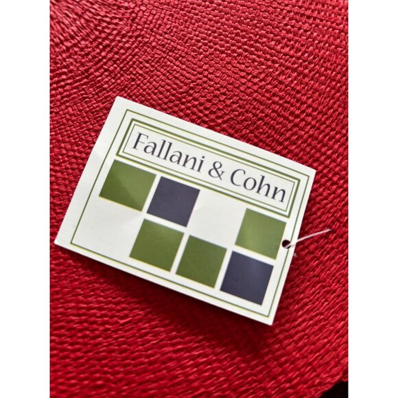 Set of 8 Fallani & Cohn 15" Paper Placemat Red, Sage, Blue, Cream New - Picture 6 of 7